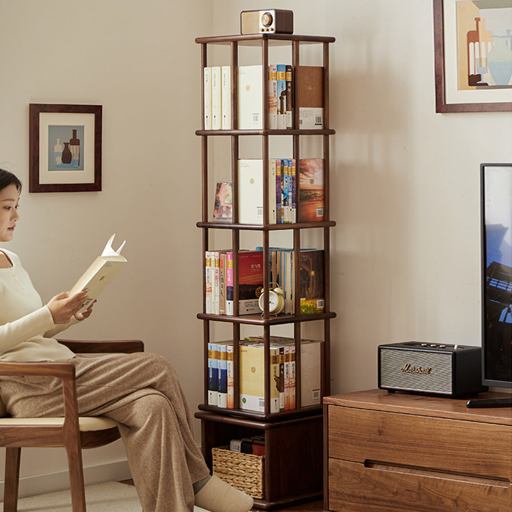 Multi-layer 360° Rotating Bookcase