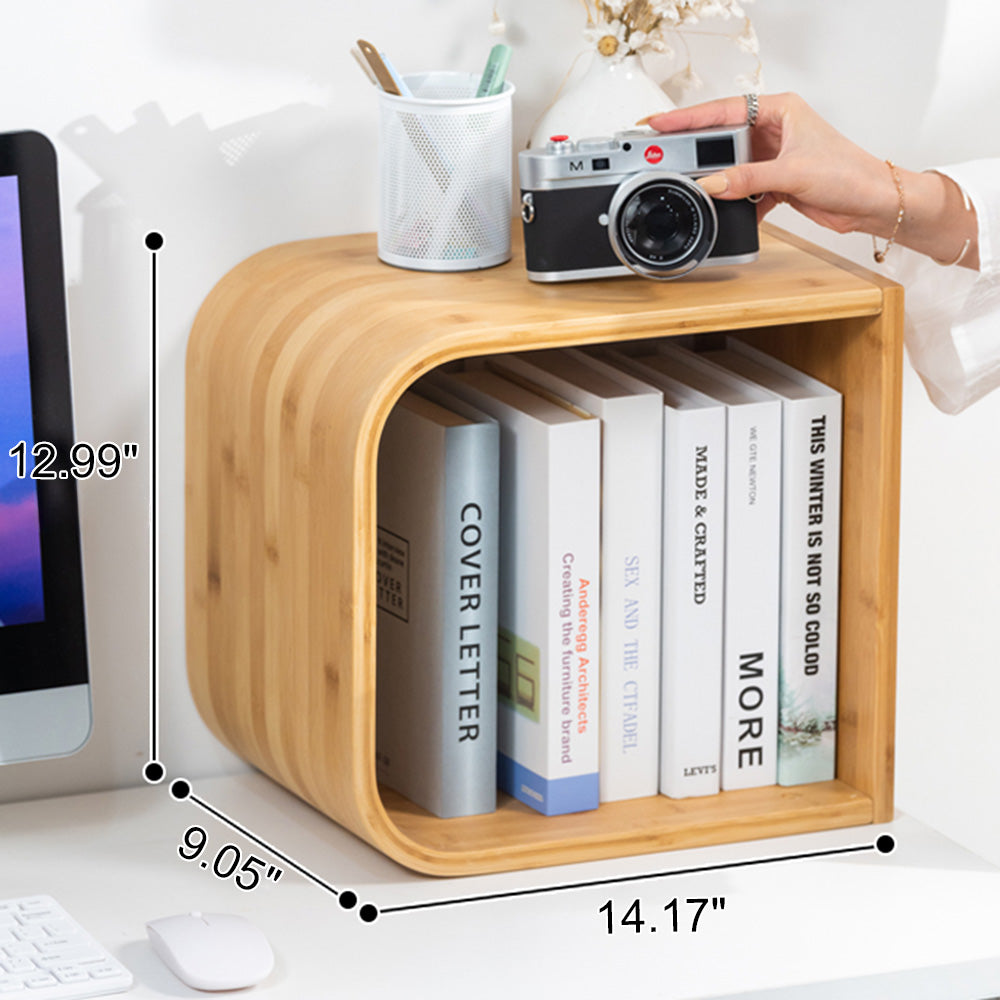 Bamboo S-Shaped Storage Shelf