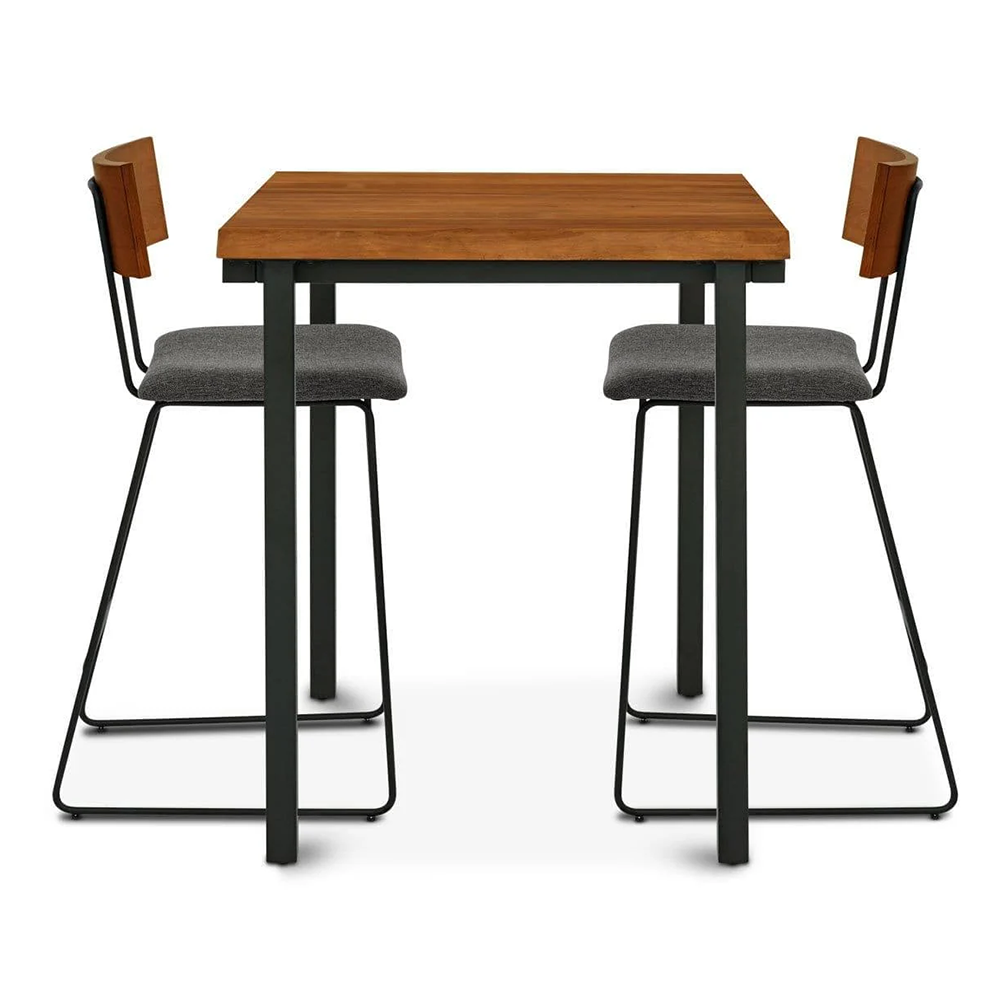 Solid Wood Square High Table Bar Table
