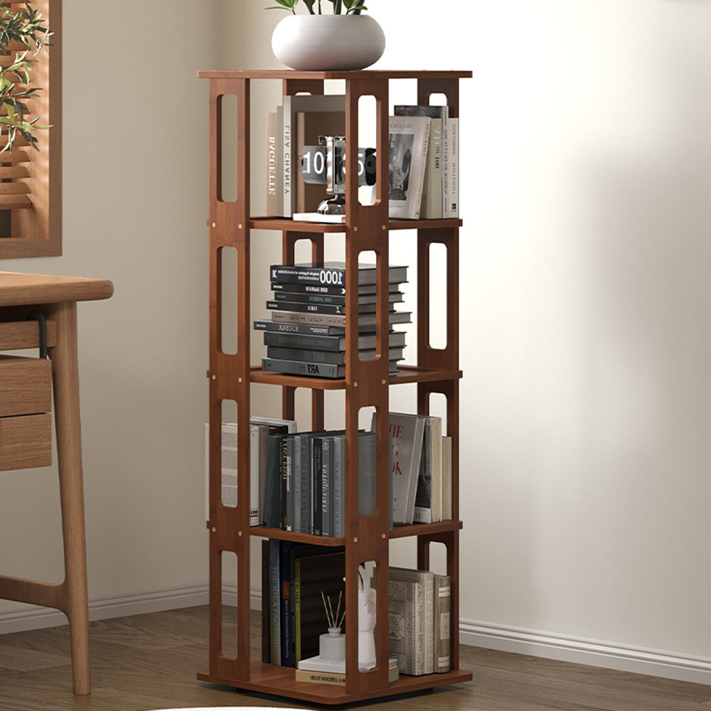 Bookshelf 360° Rotating Corner Bamboo