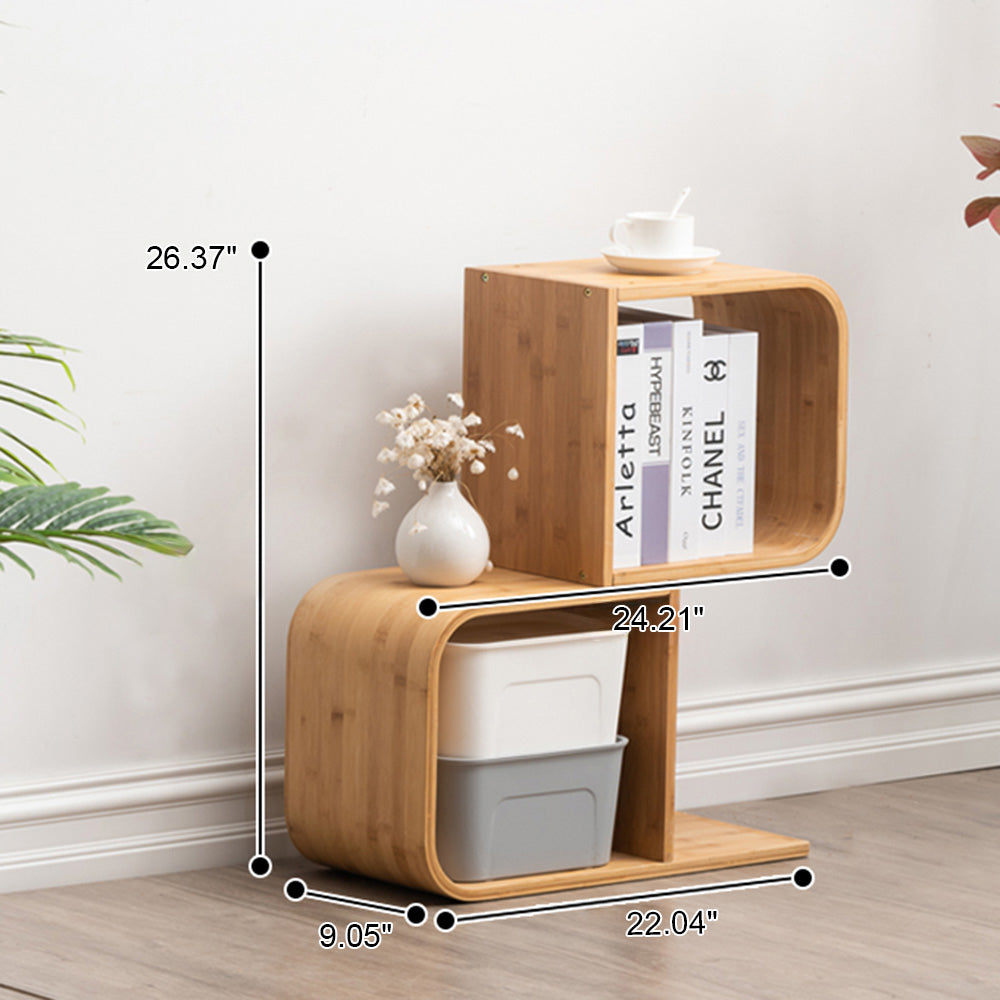 Bamboo S-Shaped Storage Shelf