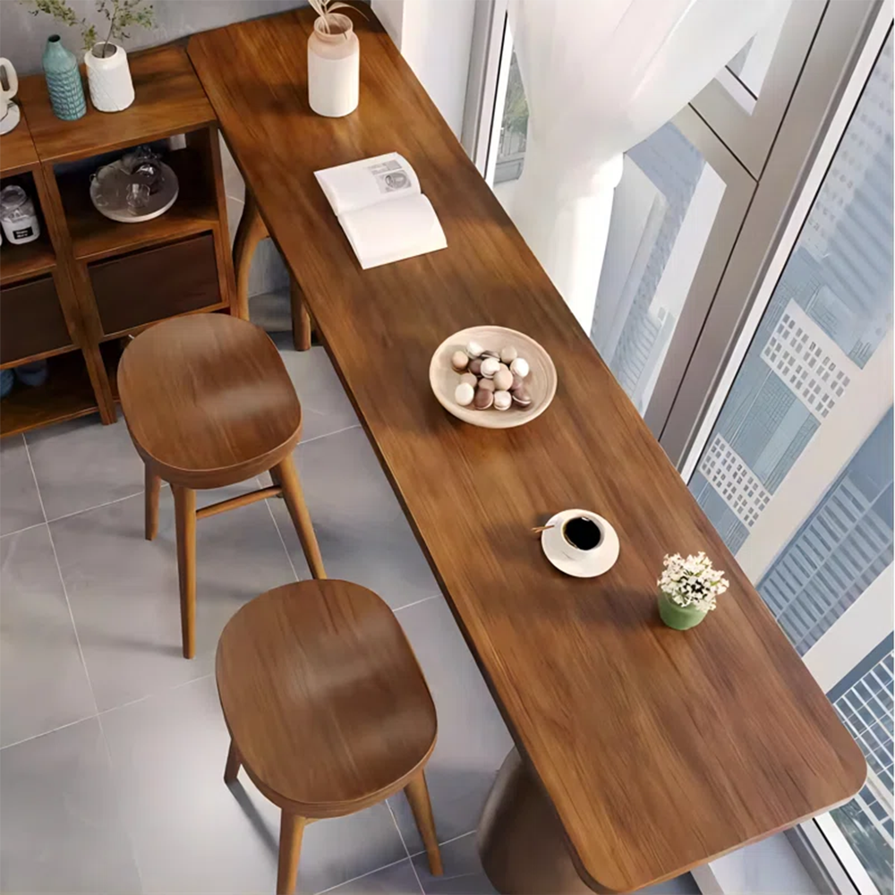 Modern Solid Pine Wood Bar Table