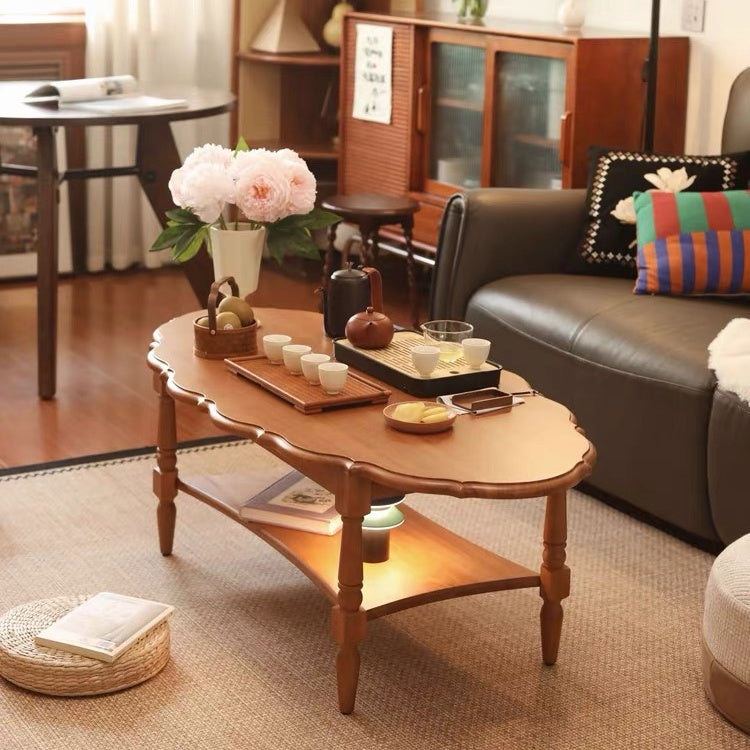 Vintage-Style 2-Tier Coffee Table