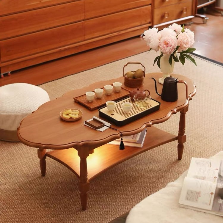 Vintage-Style 2-Tier Coffee Table