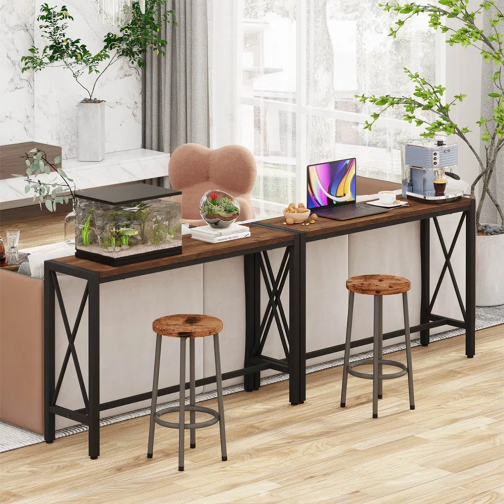 Industrial Pine Bar Table