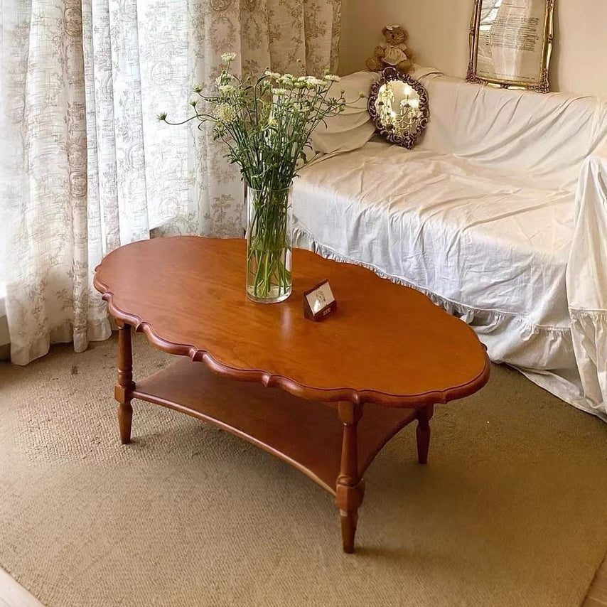 Vintage-Style 2-Tier Coffee Table