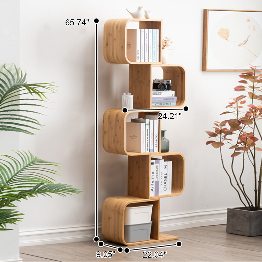 Bamboo S-Shaped Storage Shelf