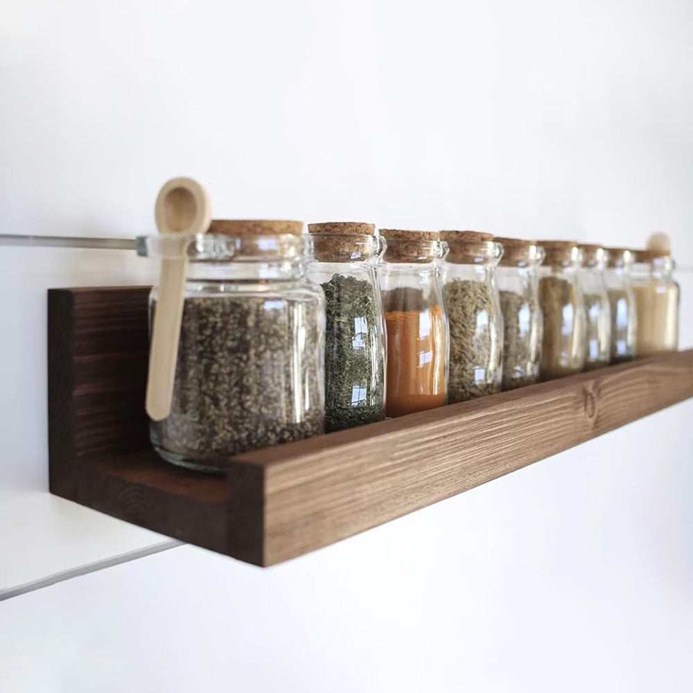 Floating Spice Shelves