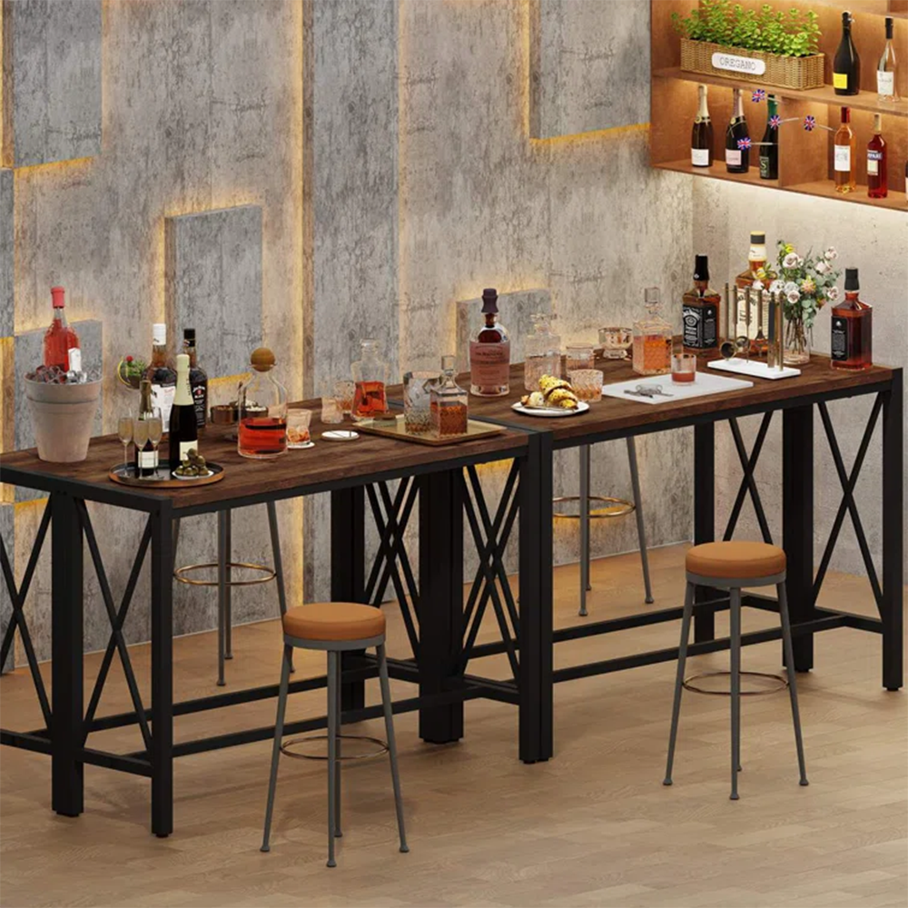 Industrial Pine Bar Table