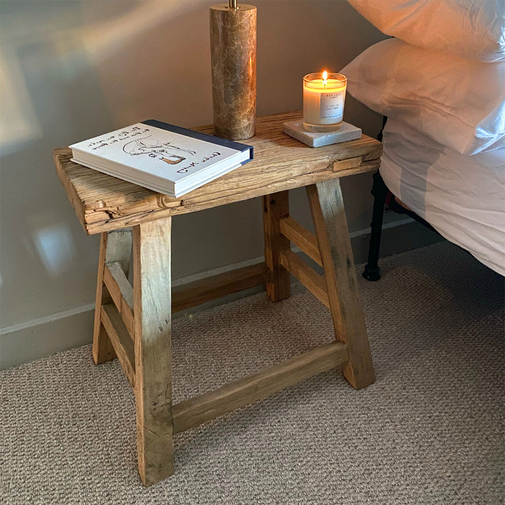 Rustic Wood Stool