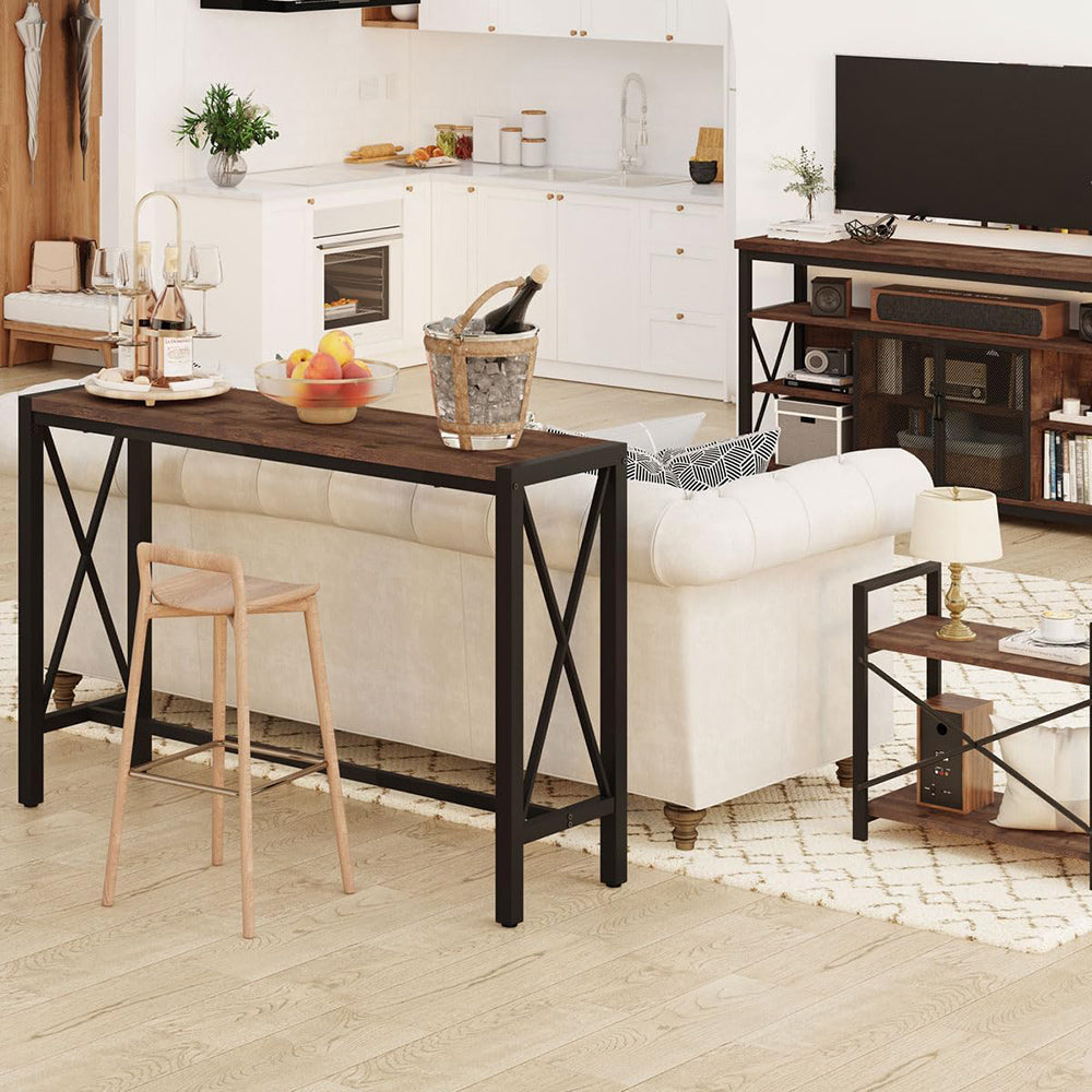 Industrial Pine Bar Table
