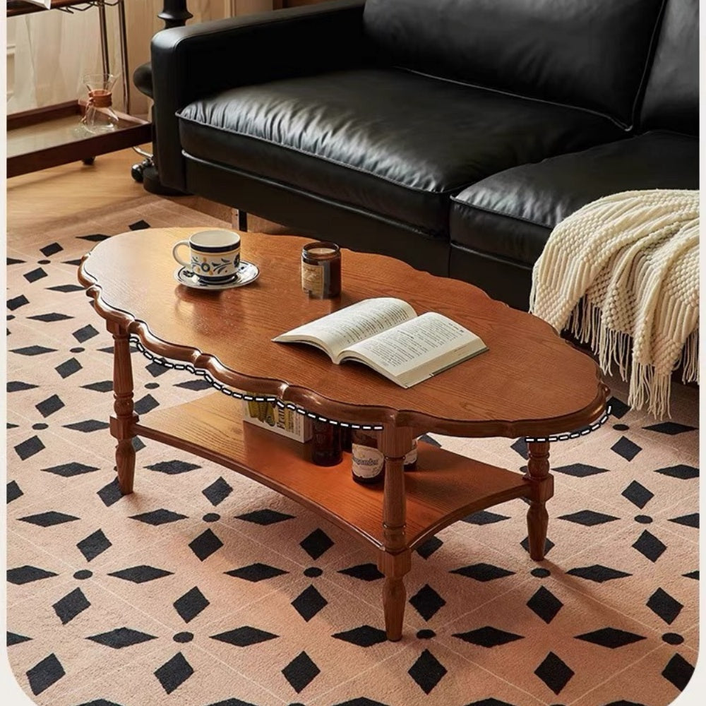 Vintage-Style 2-Tier Coffee Table