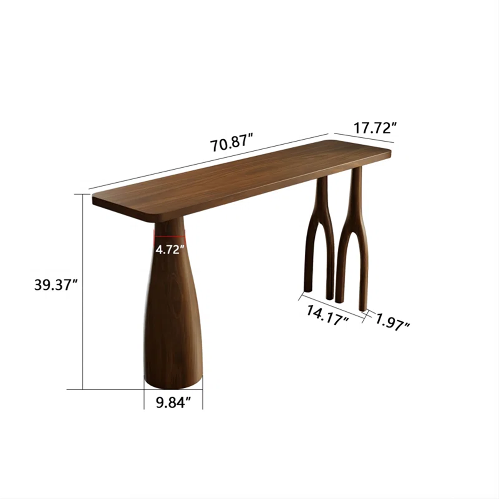Modern Solid Pine Wood Bar Table