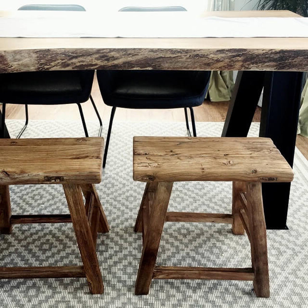 Rustic Wood Stool