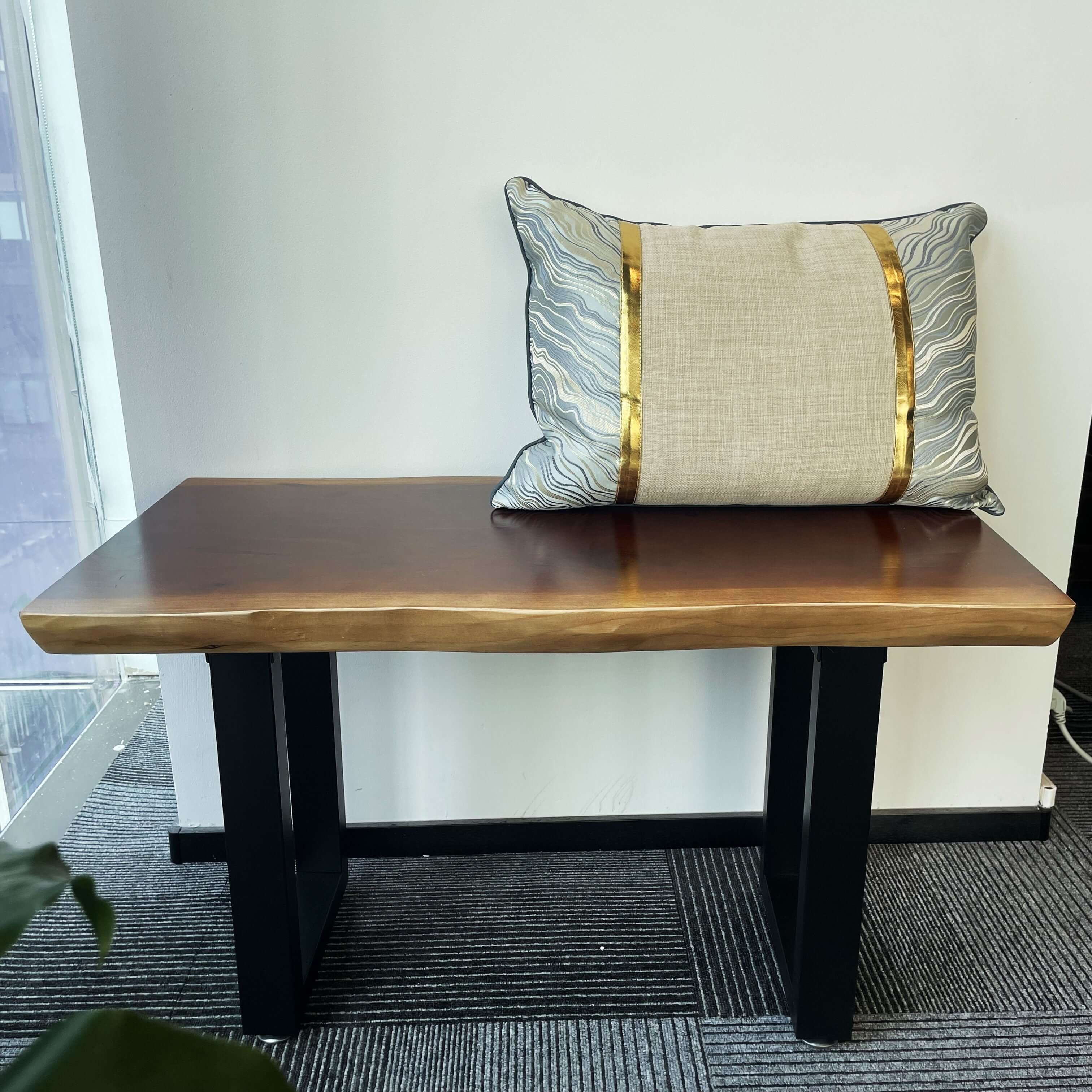 Entryway Bench with Steel Legs