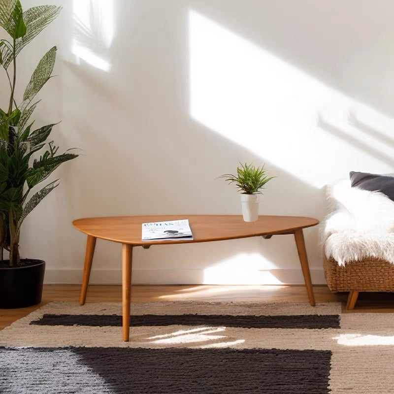 Cherry Wood Nesting Coffee Table Set