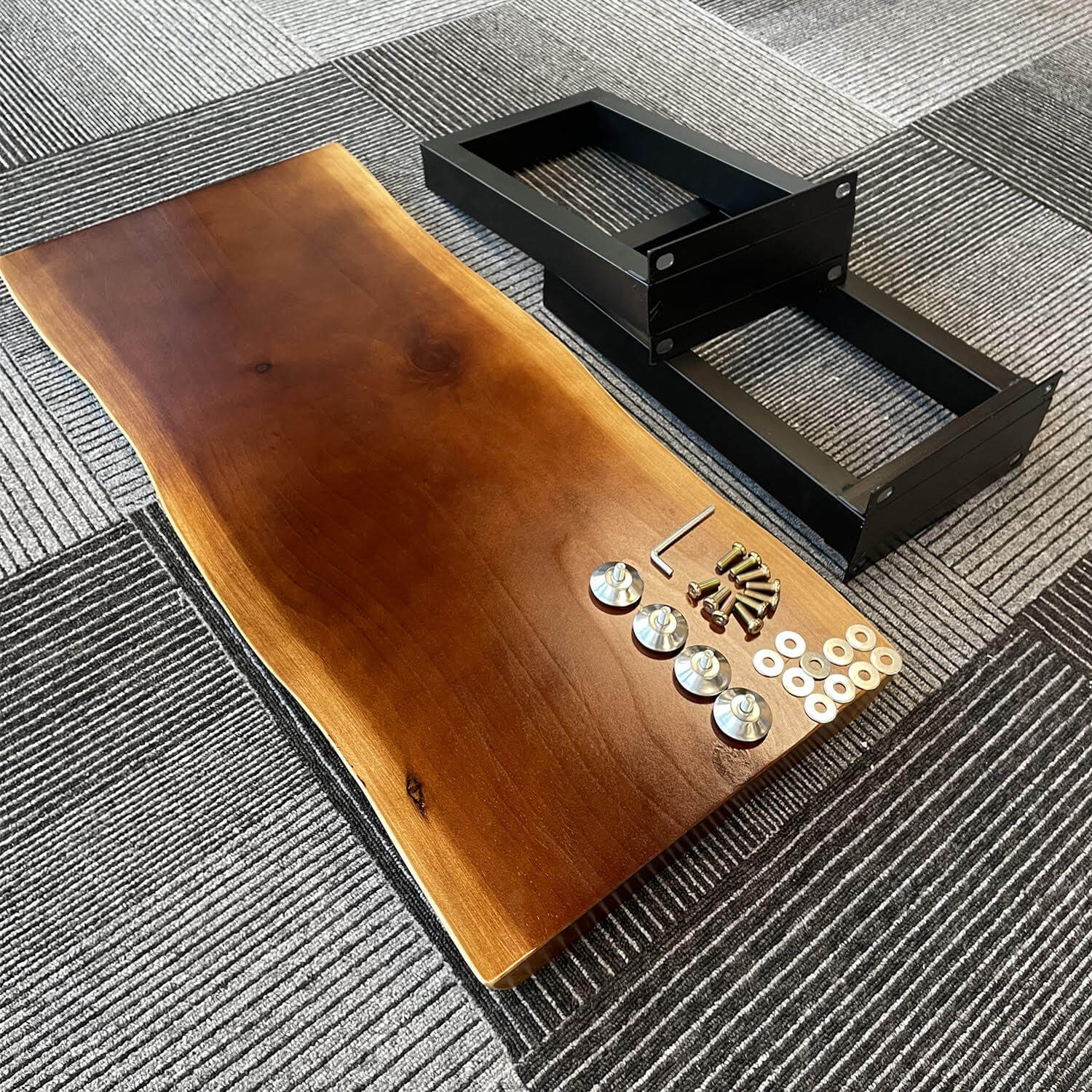 Entryway Bench with Steel Legs