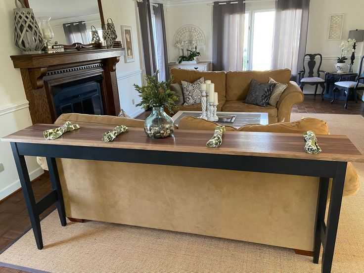 Dual-Purpose Bar & Sofa Table