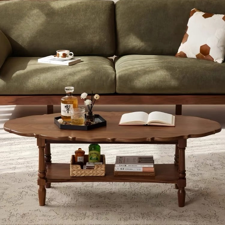 Vintage-Style 2-Tier Coffee Table