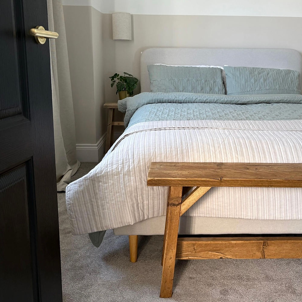 Handcrafted Solid Wood Storage Bench for Entryways & Bedrooms