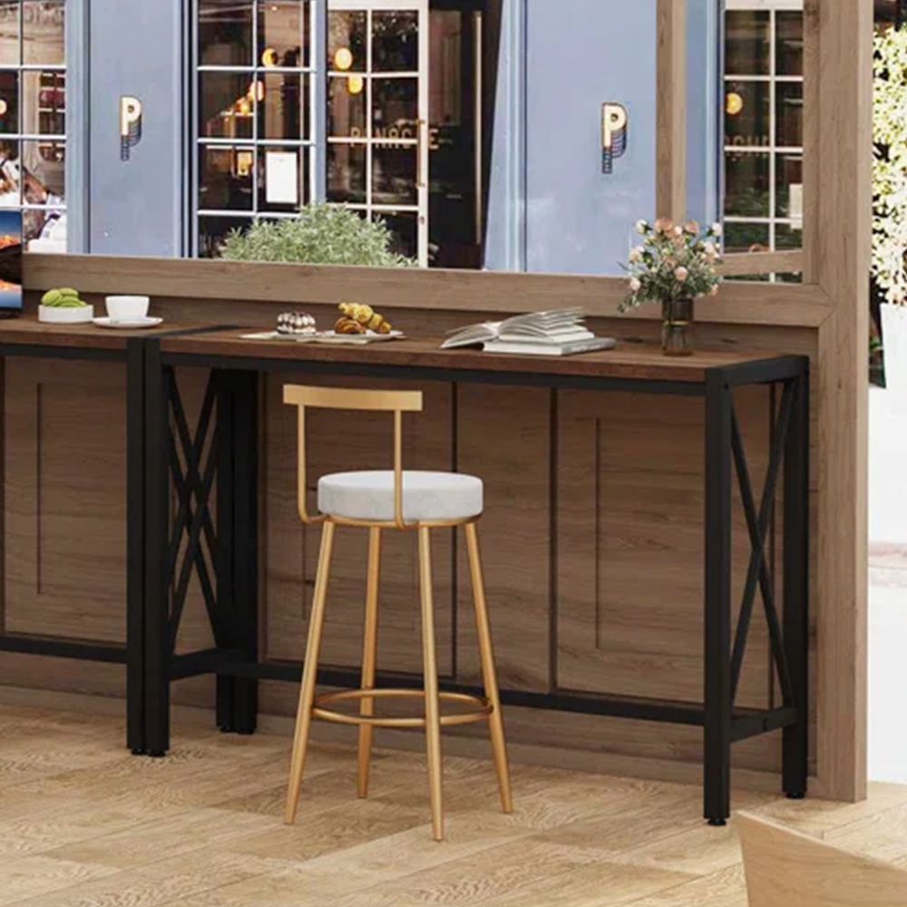 Industrial Pine Bar Table