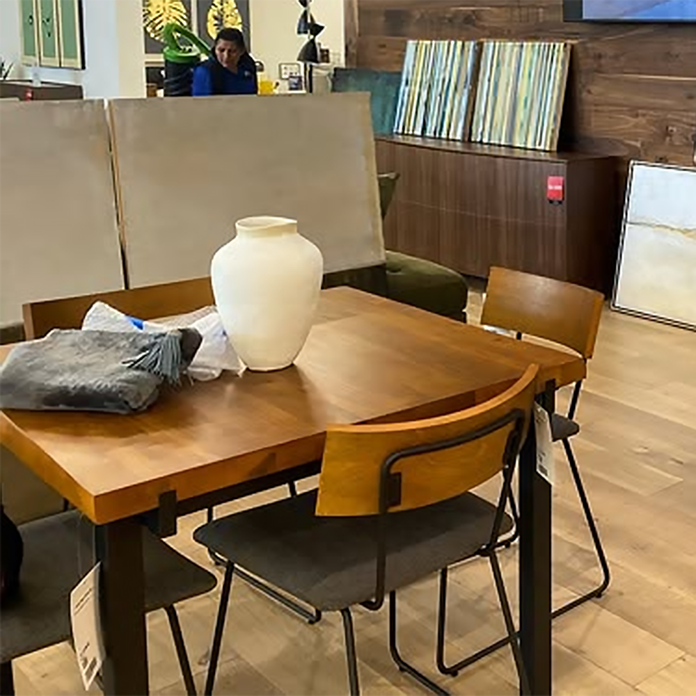 Solid Wood Square High Table Bar Table