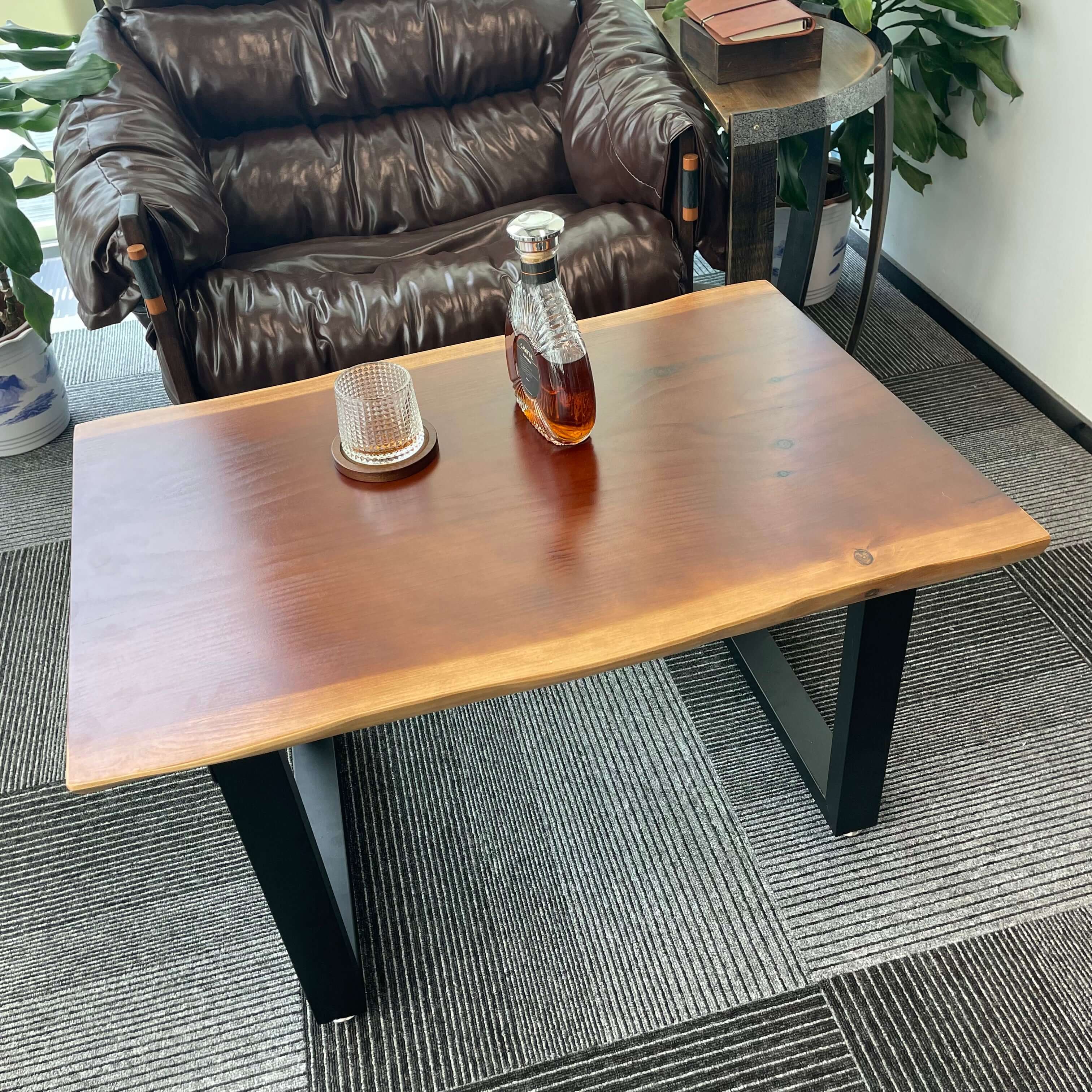 Coffee Table, Live Edge Table Top