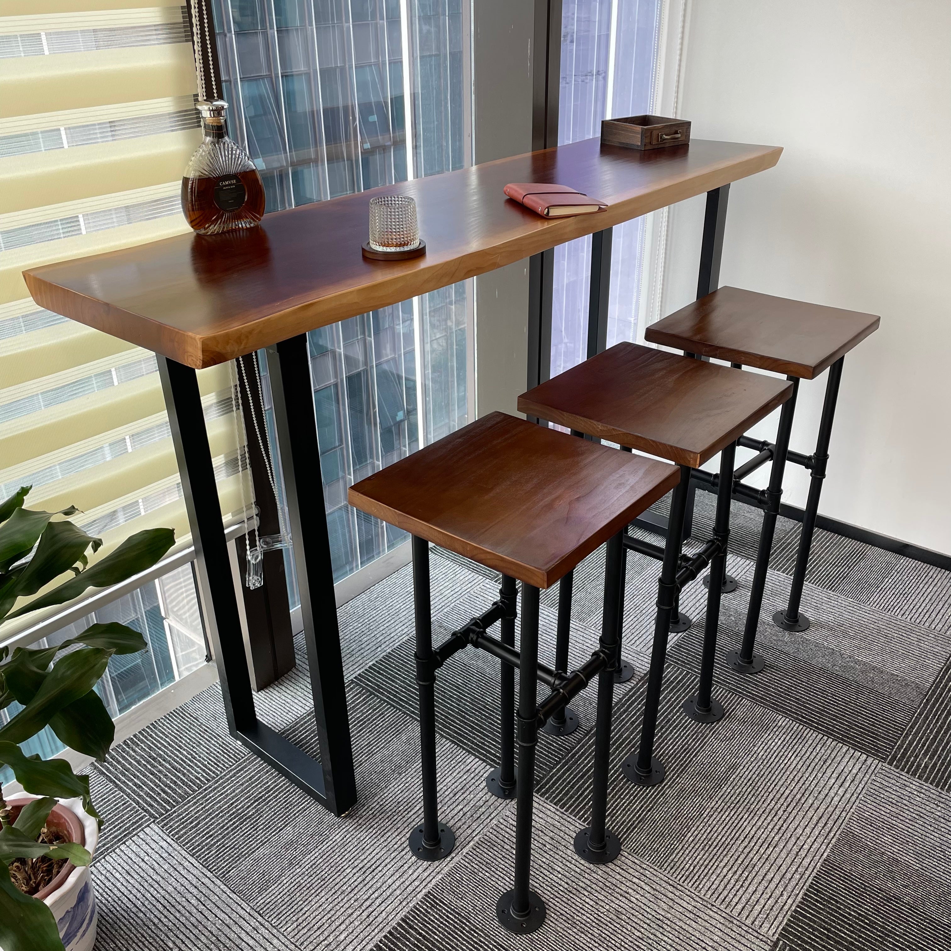 Pine Wood Bar Table