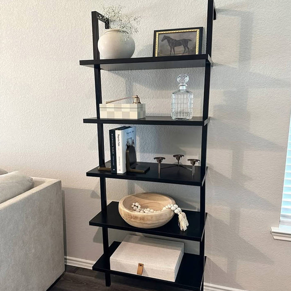 Multi-Tier Industrial Style Shelves