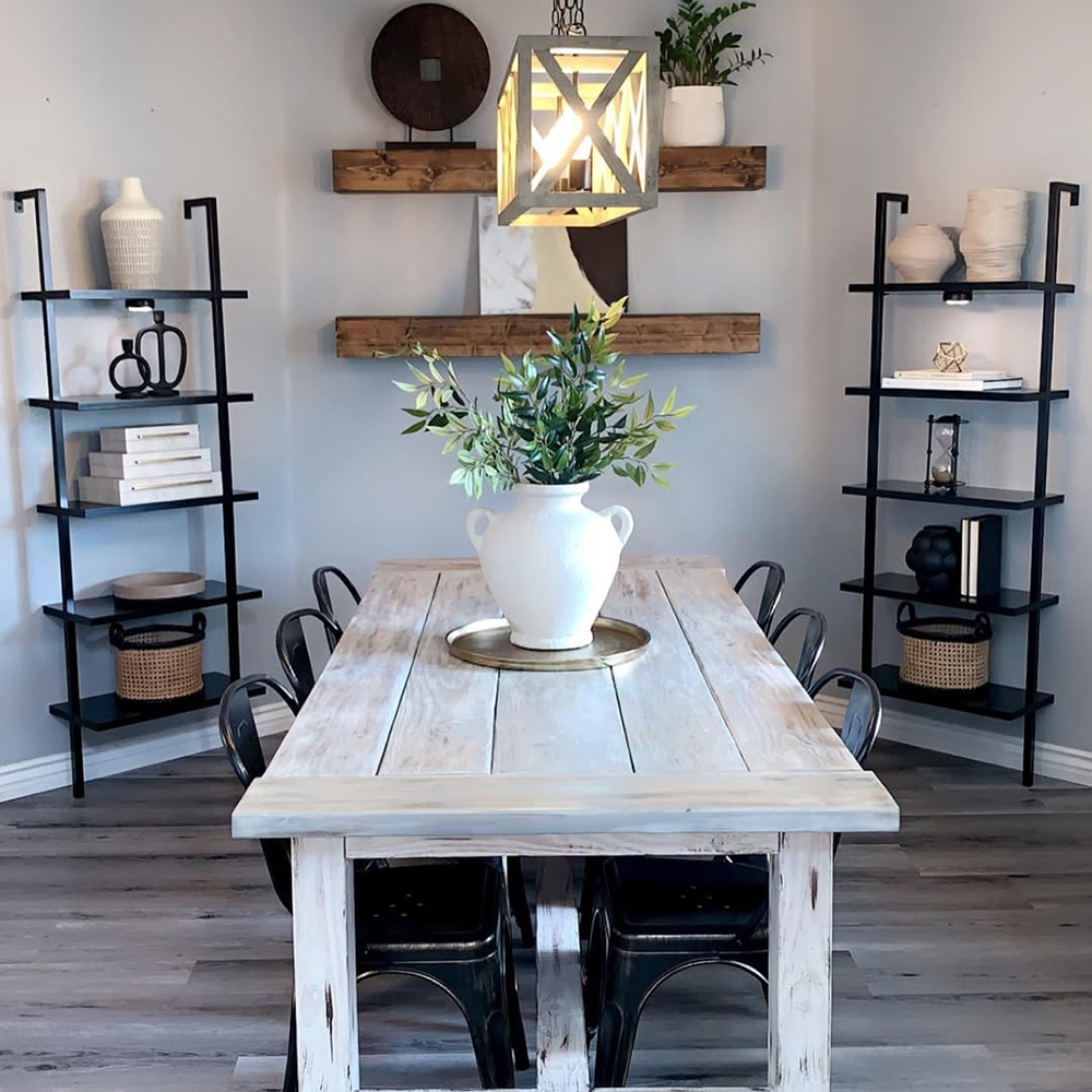 Multi-Tier Industrial Style Shelves