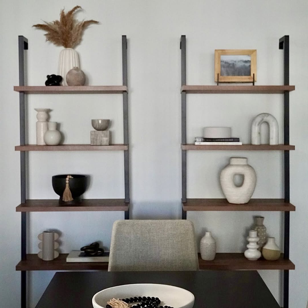 Multi-Tier Industrial Style Shelves
