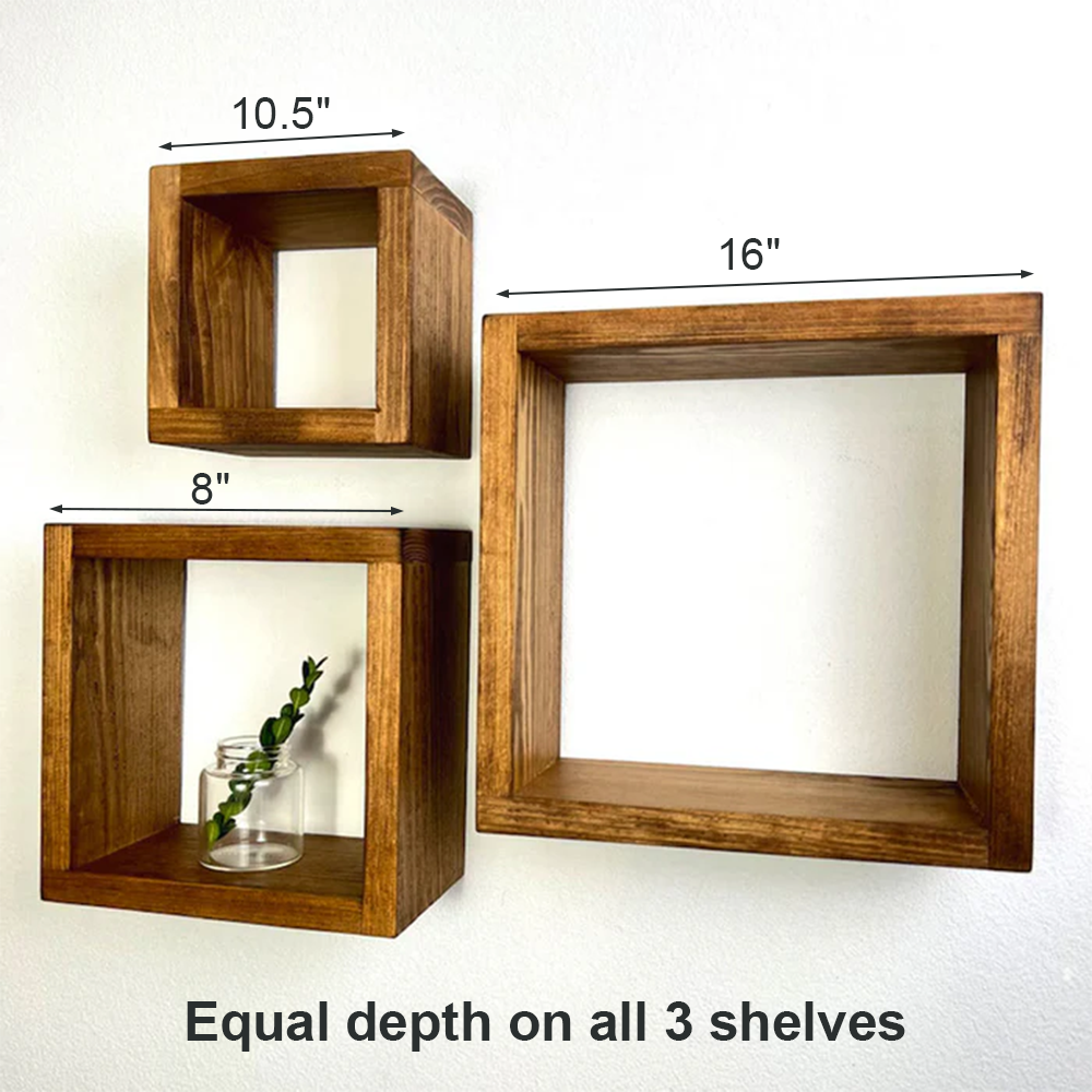 Square Cube Shelves Frame (Set of 3)