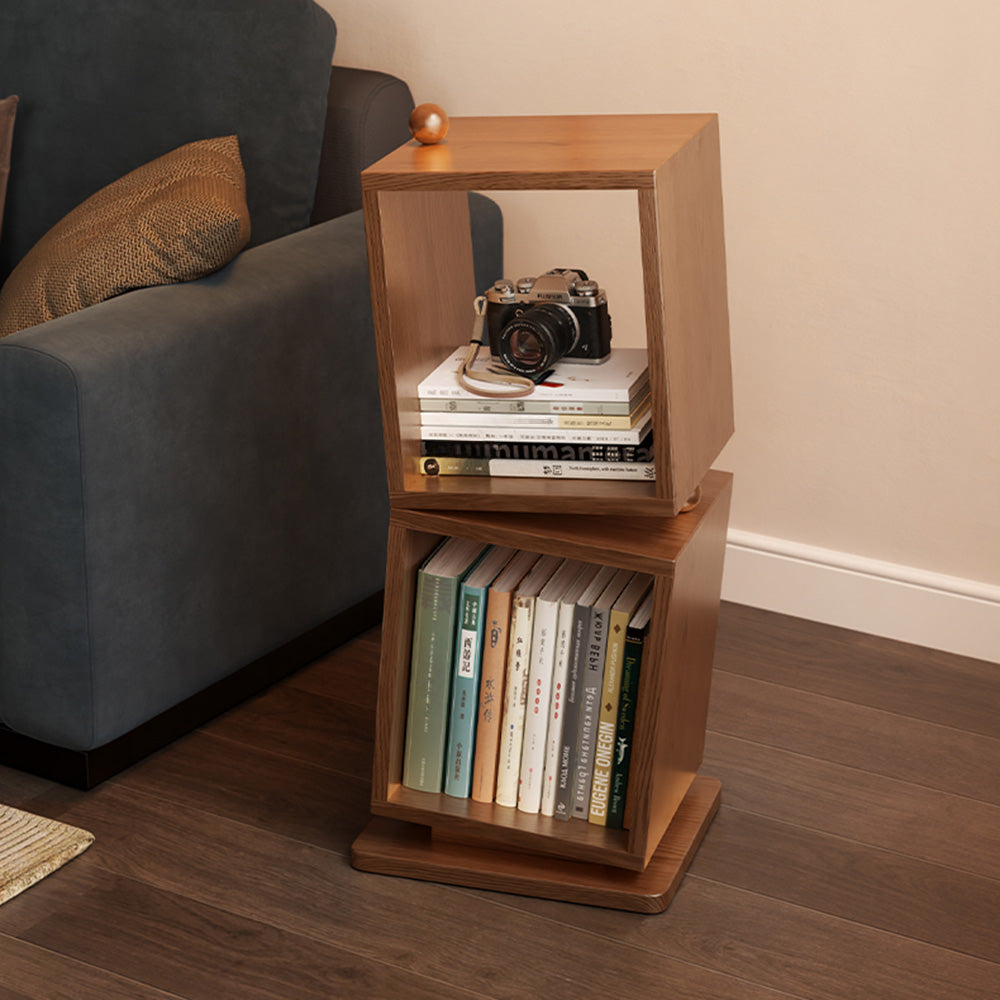 Rubberwood Small Bookcase Storage Rack