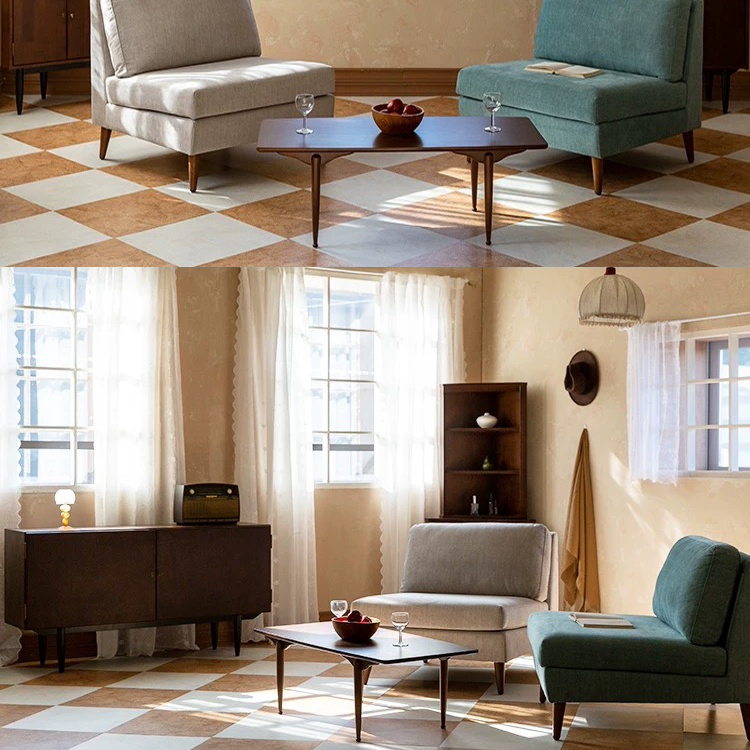 Vintage-inspired Rectangular Coffee Table