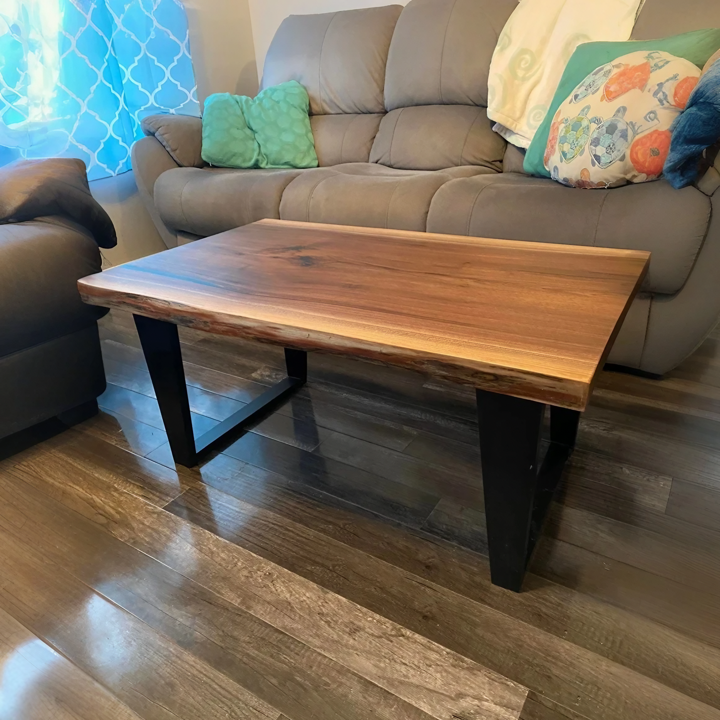 Coffee Table, Live Edge Table Top