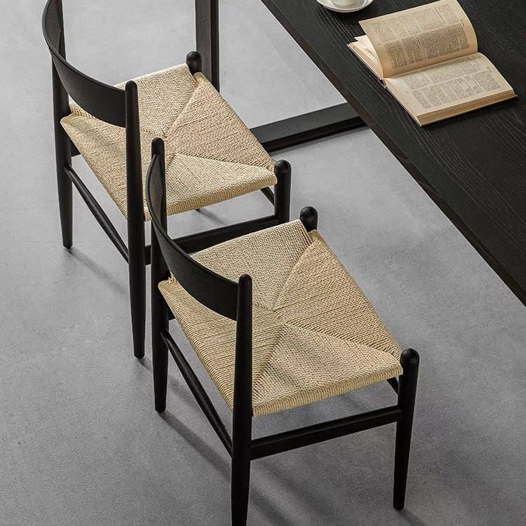 Oak Modern Woven Chair