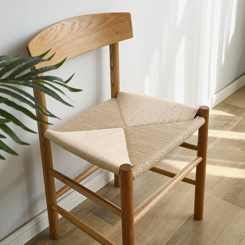 Oak Modern Woven Chair