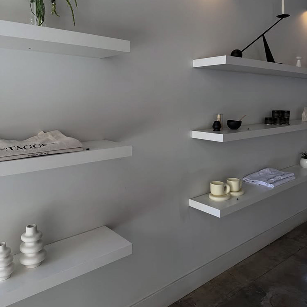 White Color Wall Shelves