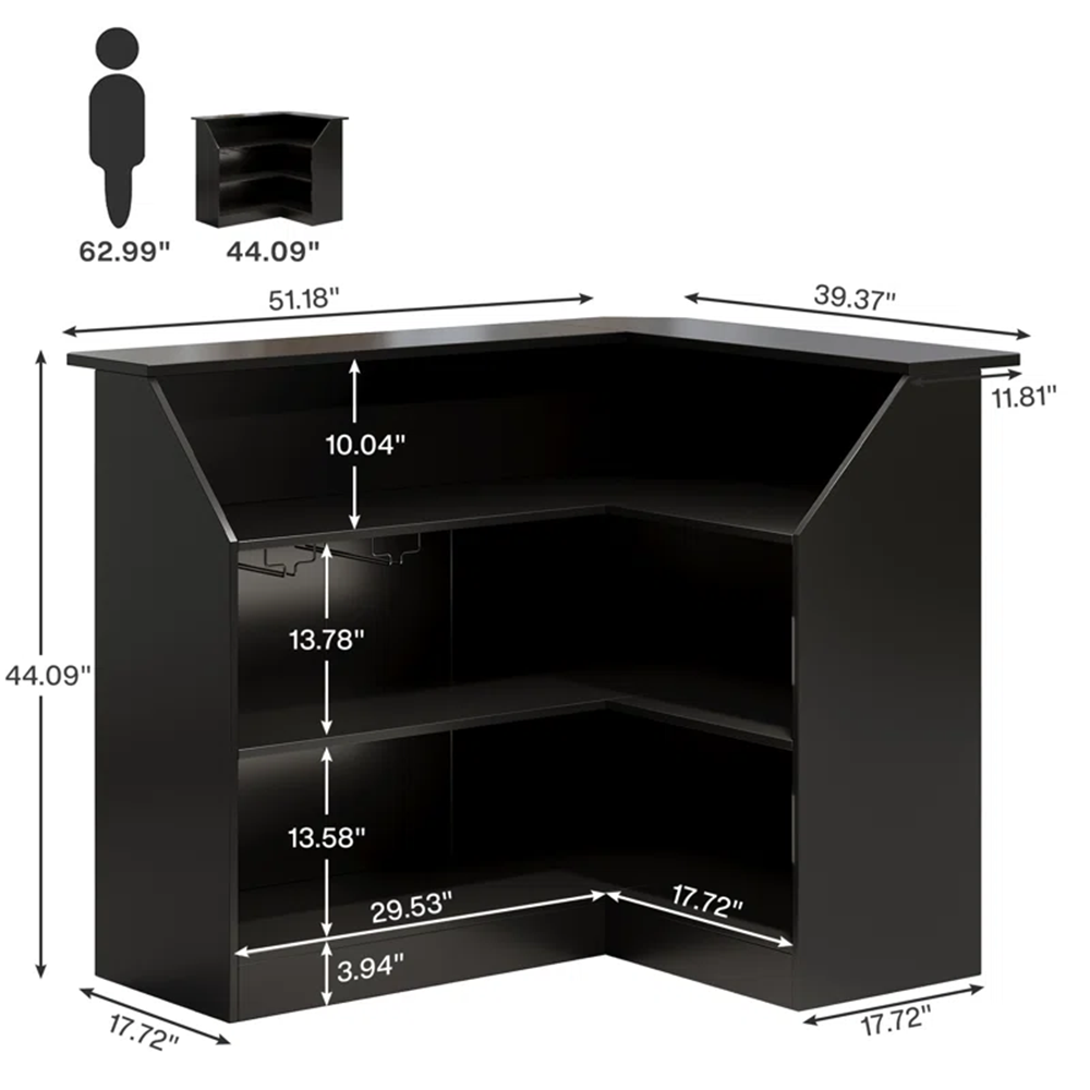 4-Tier Home Bar Table