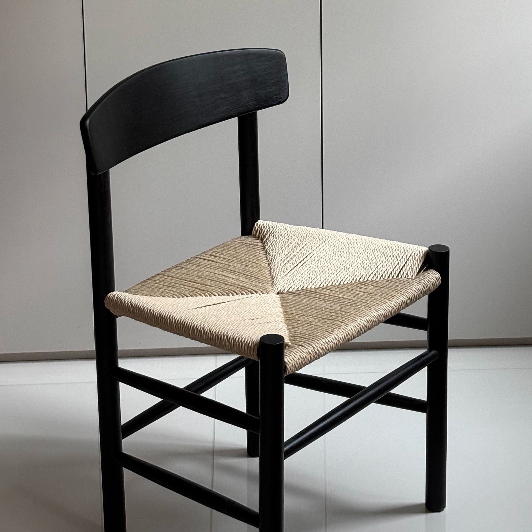 Oak Modern Woven Chair
