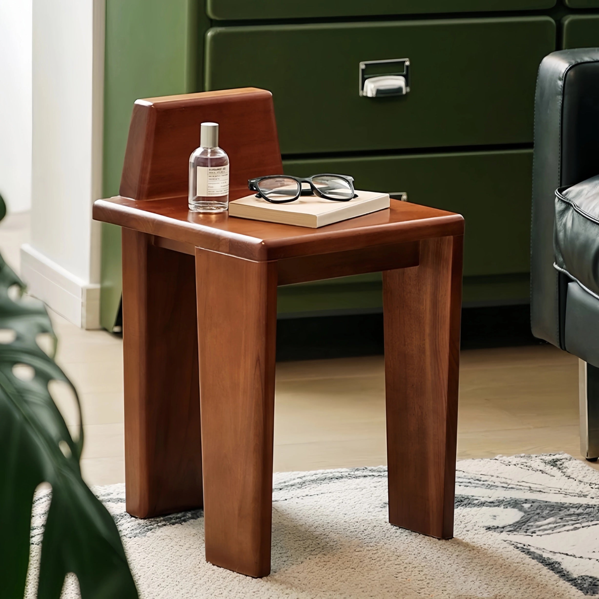 Multi-Purpose Wood Stool, Vanity, Side Table