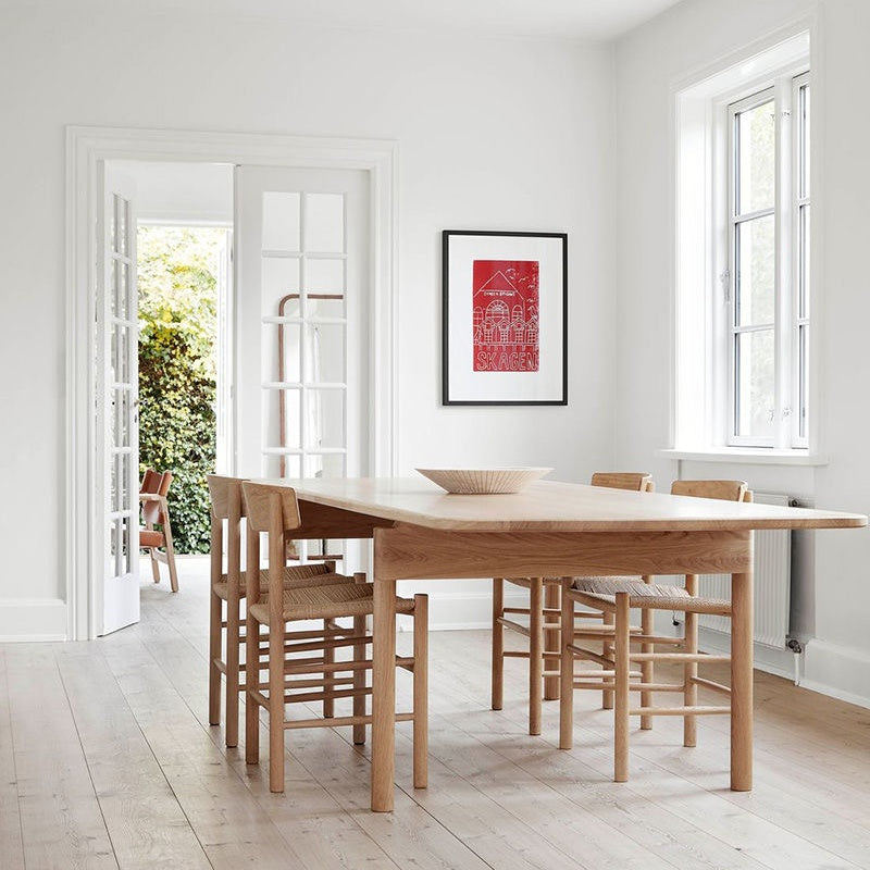 Oak Modern Woven Chair