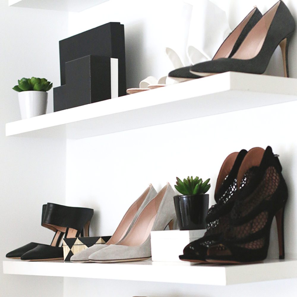 White Color Wall Shelves
