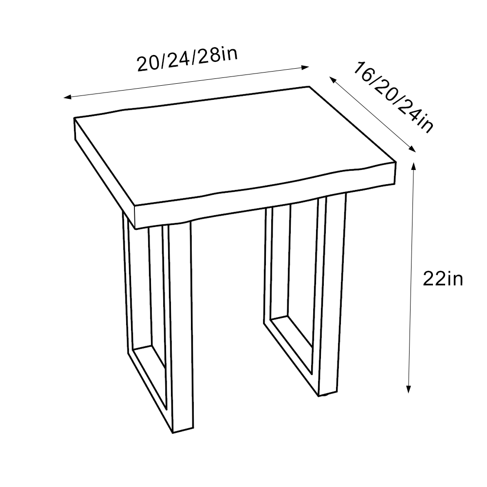 Live Edge Side Table