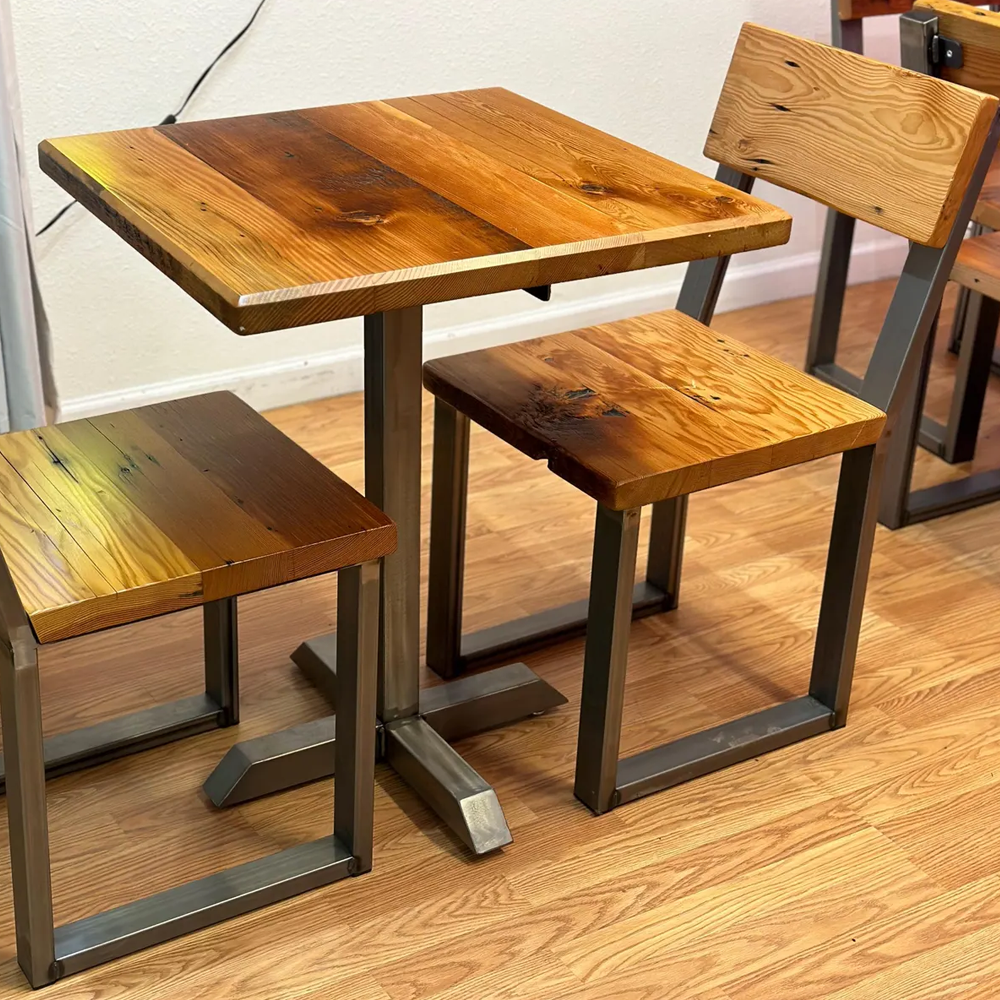 Industrial Style Wood Dinning Chair