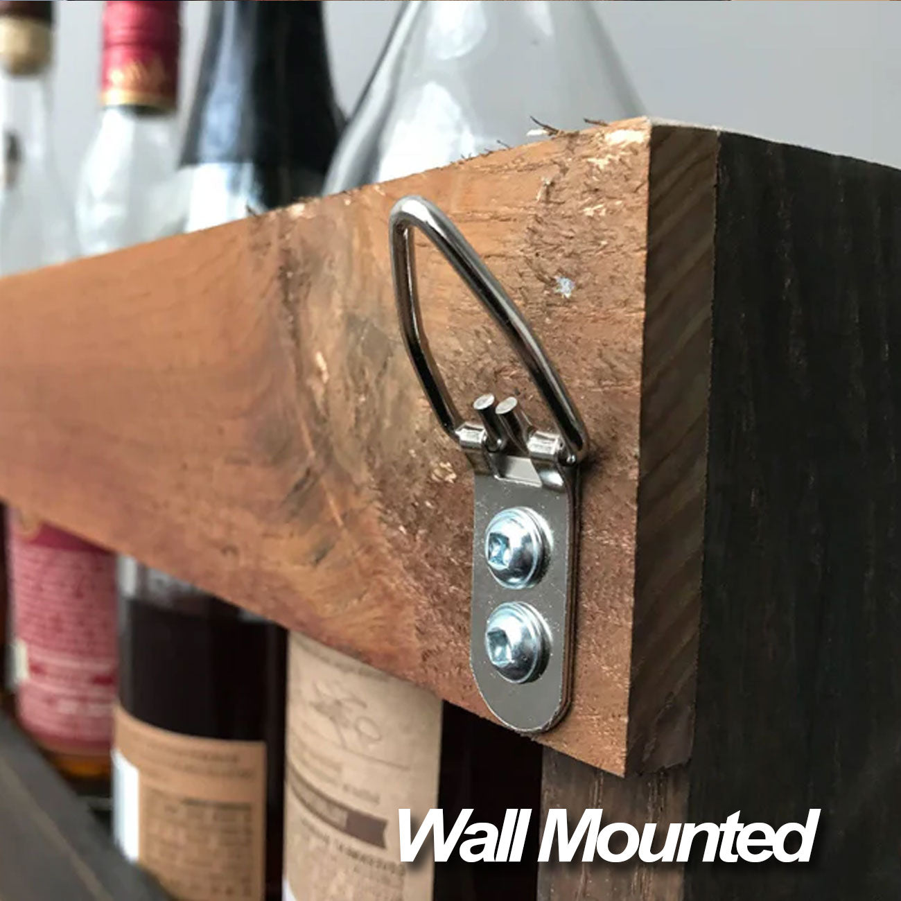 Bottle Wall Shelves, Set of 2