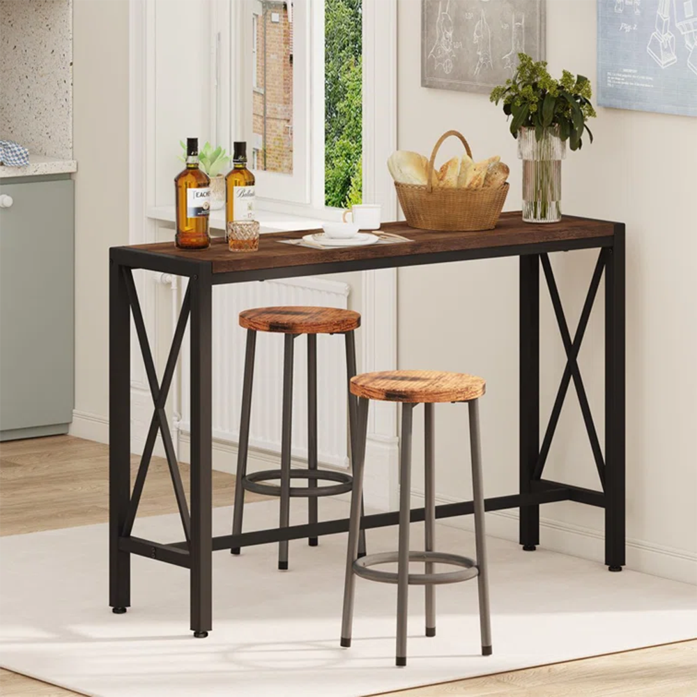 Industrial Pine Bar Table