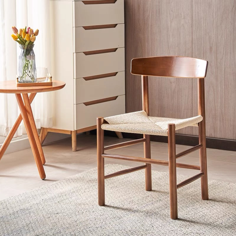 Oak Modern Woven Chair