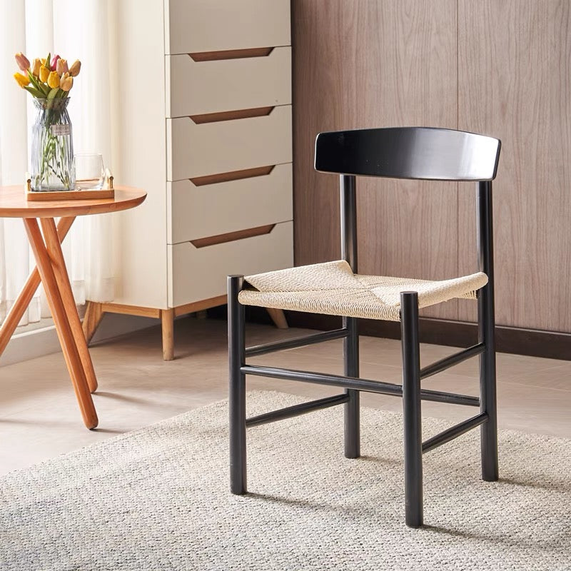 Oak Modern Woven Chair