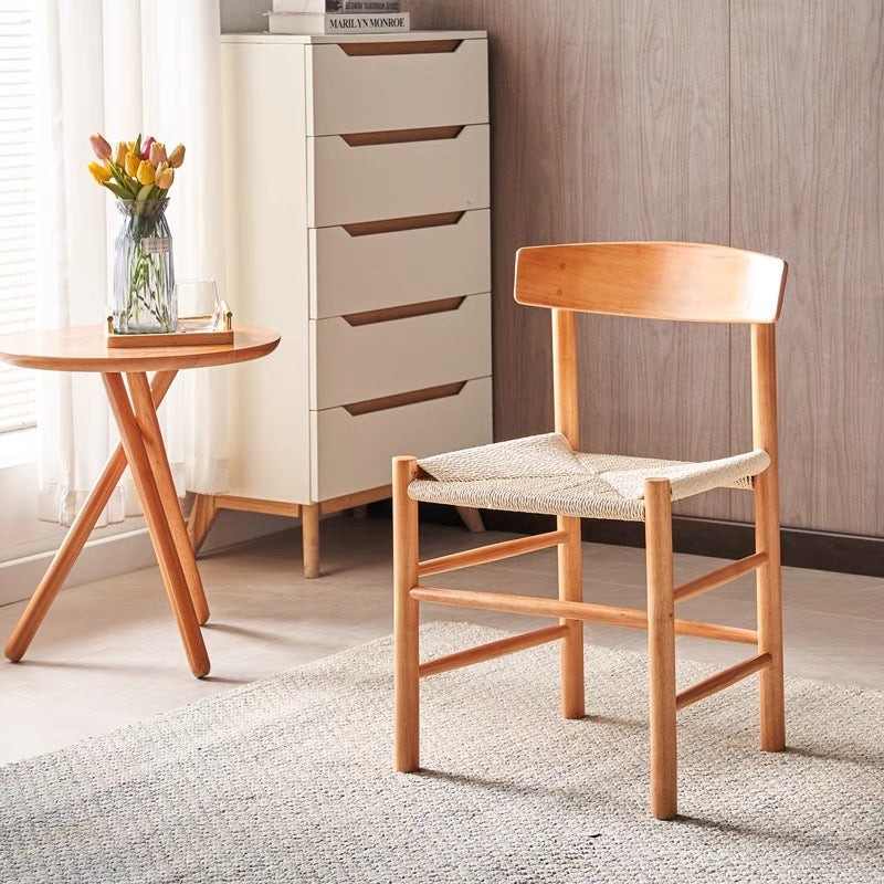 Oak Modern Woven Chair